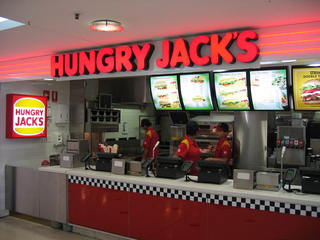 hungry jack´s en Australia